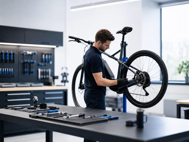 Oficina de bicicletas elétricas